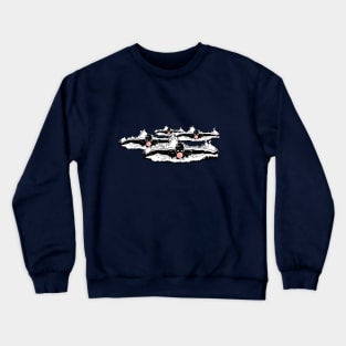 Breaststroke and chewing gum Crewneck Sweatshirt